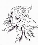 Medusa Coloring Tattoo Pages Snake Drawing Hair Printable Sketch Drawings Template Greek Snakes Mythology Amazing Sketches Designs Coloringhome Meanings Stencils sketch template