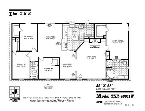 tnr  mobile home floor plan ocala custom homes