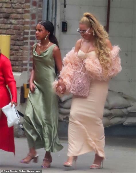 Beyonce And Her Daughter Blue Ivy Carter Don Glamorous Dresses For The