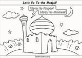 Masjid Drawing Kids Mosque Islamic Coloring Go Getdrawings Drawings sketch template