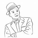 Sinatra Acteur Bekende Amerikaanse Zanger sketch template