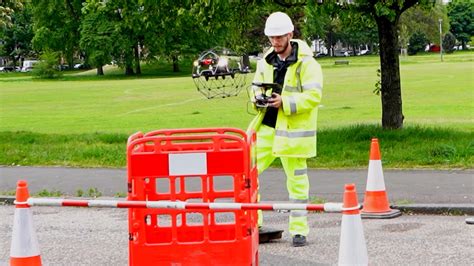 video drones fly  sewers  inspections construction management