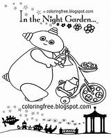 Pakka Makka Night Garden Colouring Pages sketch template