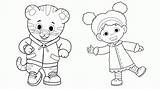 Tiger Daniel Coloring Pages Printable Color Sheets Kids Colouring Cartoon Neighbourhood Cbc Shows Library Clipart Choose Board Popular Coloringhome sketch template