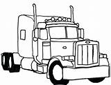 Truck Tow Coloring Pages Semi Printable Color Getcolorings sketch template