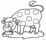 Vache Mange Coloriages Rigolote Colorier Vaches Cow Blanche Fabriquer Imprimé sketch template