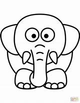Elefante Olifant Dieren Schattige Makkelijk Schattig Schatige Supercoloring Colorare Dierenkleurplaten Bos Elephants Elefanti Elefantes Tekeningen Diertjes Sagome Tekening Vrolijke Getdrawings sketch template