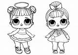 Lol Printable Dolls Sis Swing sketch template