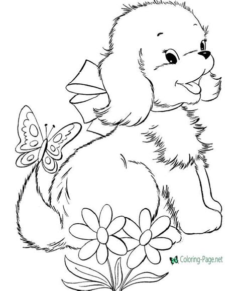dogs  flowers dog coloring pages