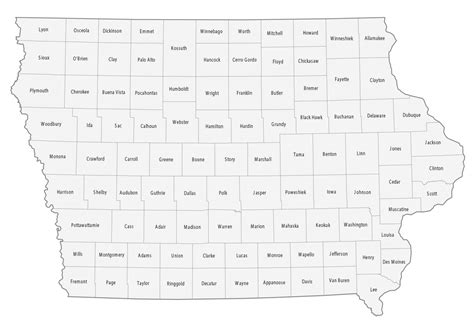 iowa county map gis geography