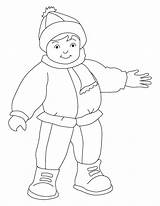 Winter Clothes Getdrawings Drawing sketch template