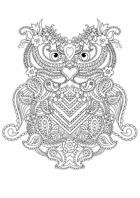 coloring pages  adults abstract owls owl coloring pages abstract