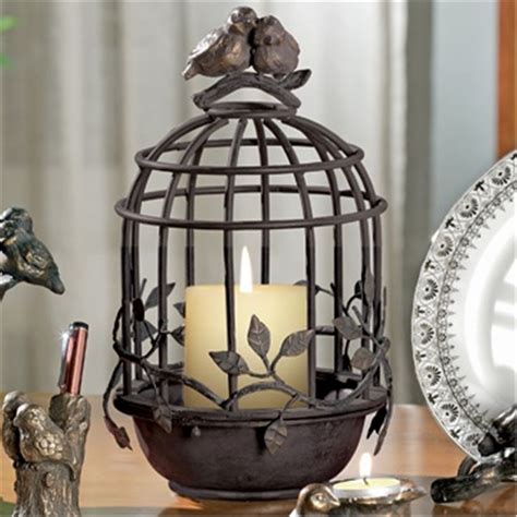 bird cage candle holder