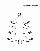 Christmas Tree Coloring Pages Printable Blank Star Templates Shaped Ornaments Adorable Kittybabylove sketch template