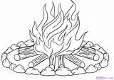 Fire Coloring Pages Printable Getcolorings Colorings Color sketch template