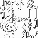 Coloring Clef Treble Music Note Getdrawings Notes Pages sketch template