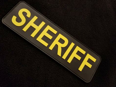 sheriff pvc id patch