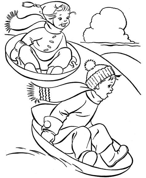winter coloring winter coloring page  fun winter coloring page