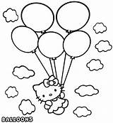 Coloring Balloon Pages Balloons Hello Kitty Kids Printable Colouring Cute Bestcoloringpagesforkids Choose Board sketch template
