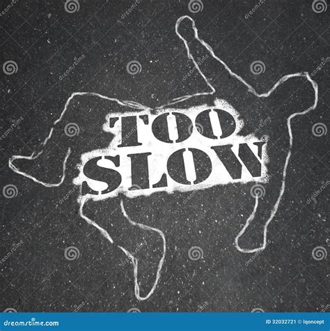 slow person victim chalk outline lazy late stock illustration