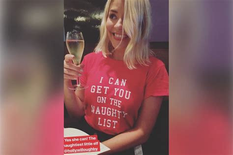 holly willoughby is on the naughty list this christmas