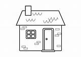 Coloring Cottage sketch template