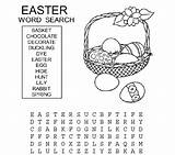 Easter Word Search Activitiesforkids Eggs Celebrate Basket Easy Color sketch template