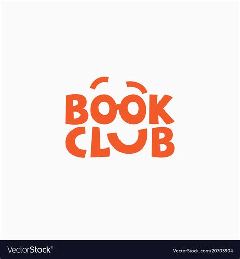 book club logo royalty  vector image vectorstock