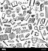 School Supplies Doodle Sketch Style Pattern Vector Seamless Drawing Illustration Alamy Getdrawings Stock Paintingvalley sketch template