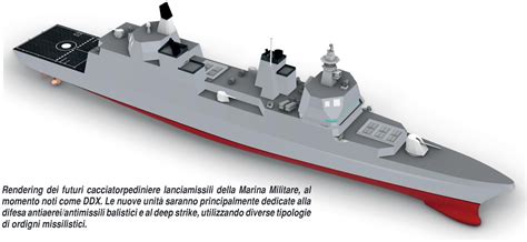 italian destroyer ddx   updated rendering featuring  vls  sylver