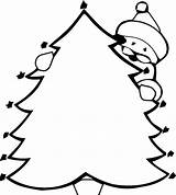 Christmas Coloring Tree Pages Kids Trees Printable Preschoolers Year Xmas Drawing Colouring Children Preschool Olds Cliparts Clipart Line Print Colour sketch template