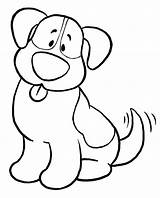 Dog Coloring Pages Simple Printable Clipart Ekids sketch template