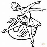 Coloring Swan Lake Pages Printable Color Barbie Online Ballet Supercoloring Clipart Categories sketch template