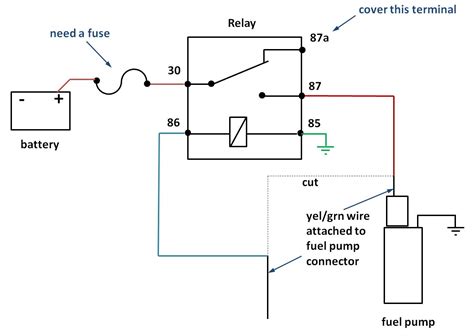 diagram  pin relay wiring diagram fuel pump mydiagramonline
