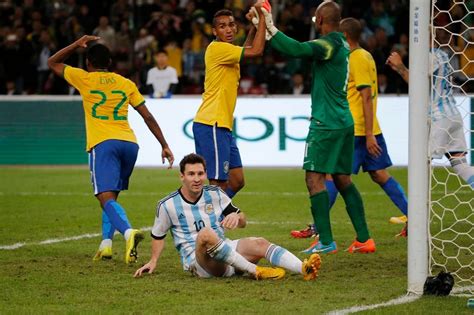 Goals And Highlights Lionel Messi Misses Penalty As Brazil Defeat