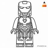 Lego Iron Man Coloring Drawing Para Pages Colorir Avengers Marvel Mark War Infinity Draw Line Homem Kids Printable Letsdrawkids Ironman sketch template