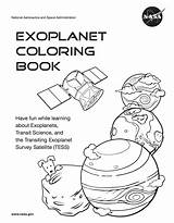 Tess Coloring Nasa Book Exoplanet Credit Available Docs sketch template