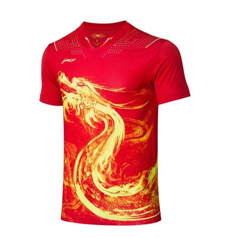 2021 Tokyo Olympic Td Li Ning Men Ping Pong Jersey Table Tennis Dragon