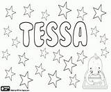 Tessa Coloring Tessie Tess Pages Variant Names Girl sketch template