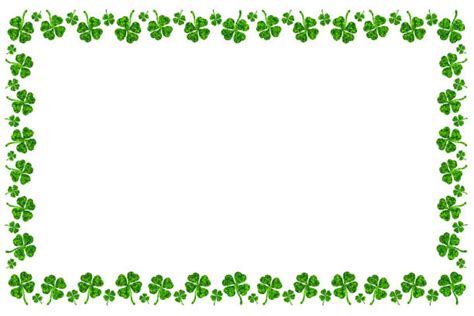 shamrock border stock  pictures royalty  images istock