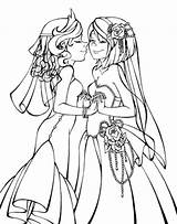 Coloring Pages Wedding Lesbian Lgbtqia Gay Succubus Colors Drawings Disney Etsy Template Drawing Line Cute sketch template