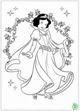 Coloring Snow Disney Dinokids Pages Christmas Princess Kids Colouring Print Cute Close Outline sketch template