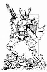 Fett Boba Coloring Pages Wars Star Jango Drawing Printable Bounty Hunter Helmet Kids Quality High Card Popular Clip Getdrawings Powertech sketch template