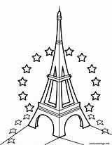 Eiffel Etoiles Dessiner Colorier Apprendre Magique Coloriages sketch template