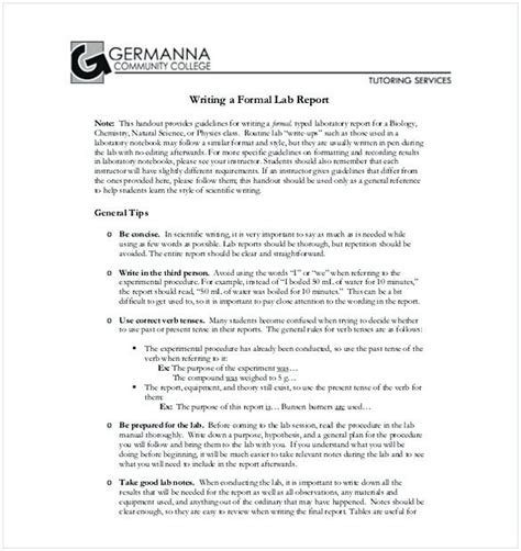lab report template web  reference  report   individual