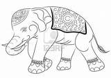 Coloring Elephant Pages Asian Drawing Choose Board Google sketch template