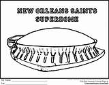 Orleans Superdome Coloring Template Pages Sketch sketch template