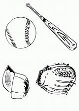 Coloring Baseball Glove Clip Popular Library Clipart sketch template
