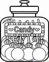 Candy Coloring Pages Jar Printable Kids Cotton Clipart Colouring Clip Chocolate Sweets Sketching Cliparts Print Bonbon Food Coloriage Sheets Tulamama sketch template