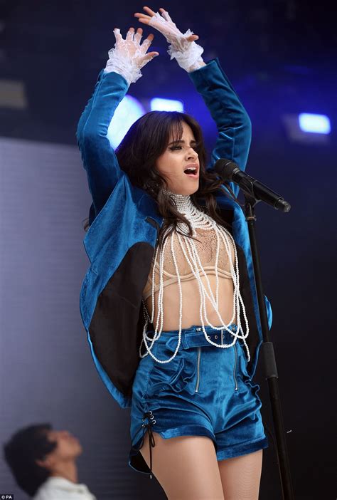 Camila Cabello Commands The Stage In A Bedazzled Nude Bralet At Capital